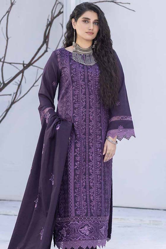 3 Piece Khaddar Embroidered RJ-03