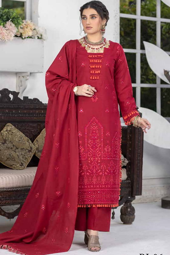 3 Piece Khaddar Embroidered RJ-06