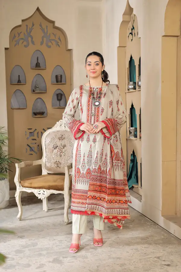 Doria Lawn Print Edition 3 Piece Suit