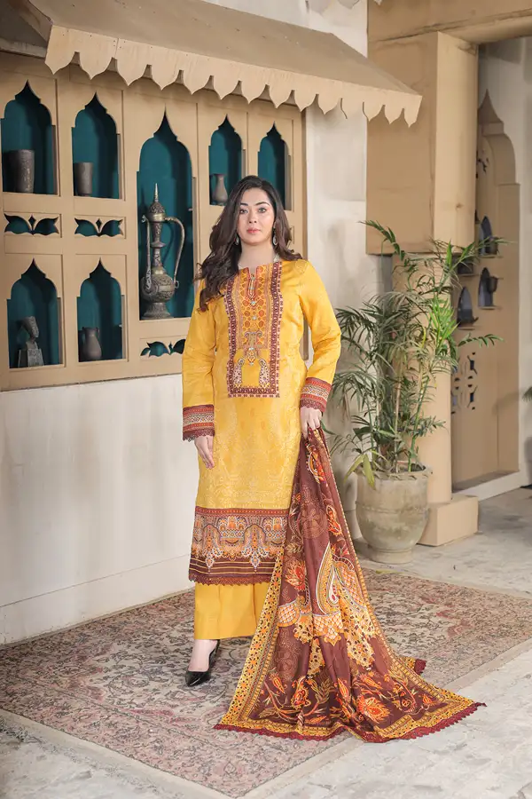 Doria Lawn Print Edition 3 Piece Suit