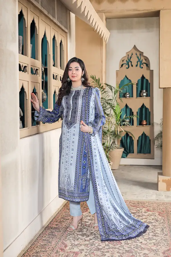 Doria Lawn Print Edition 3 Piece Suit