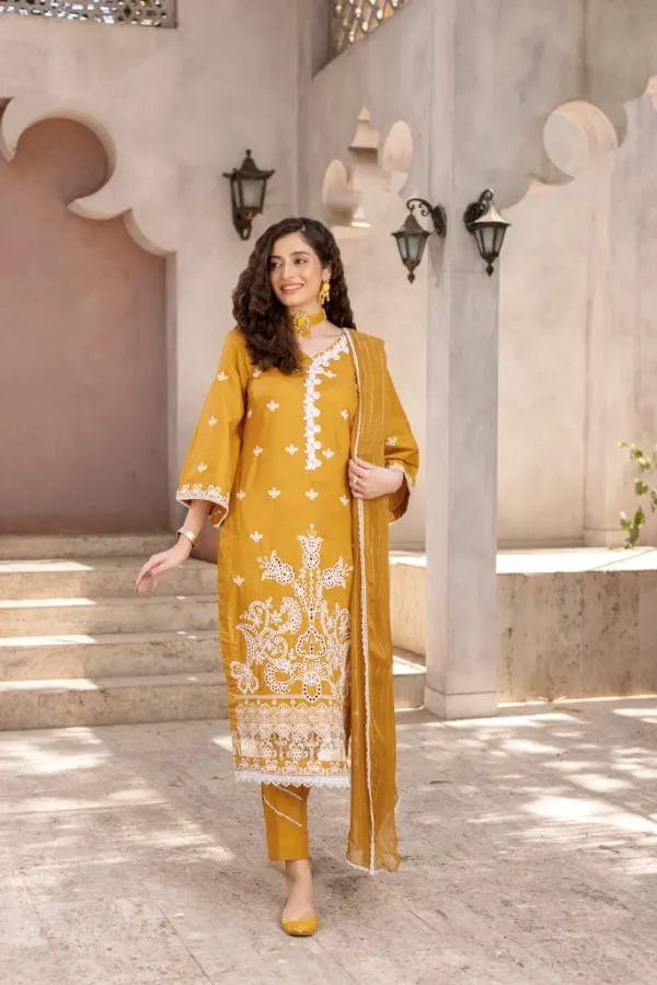 Premium Lawn Embroidered Festive Collection RJ-01