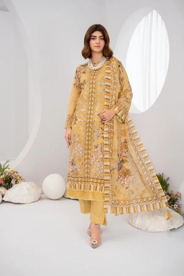 Libas-E-Khas (3 Piece Digital Print Lawn) RJ-02