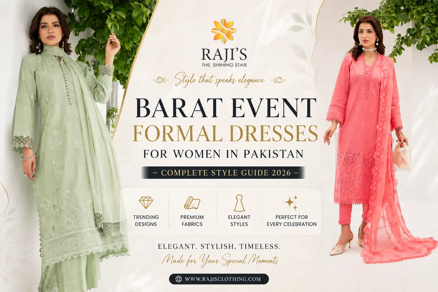 pink party wear dress for women for Barat event