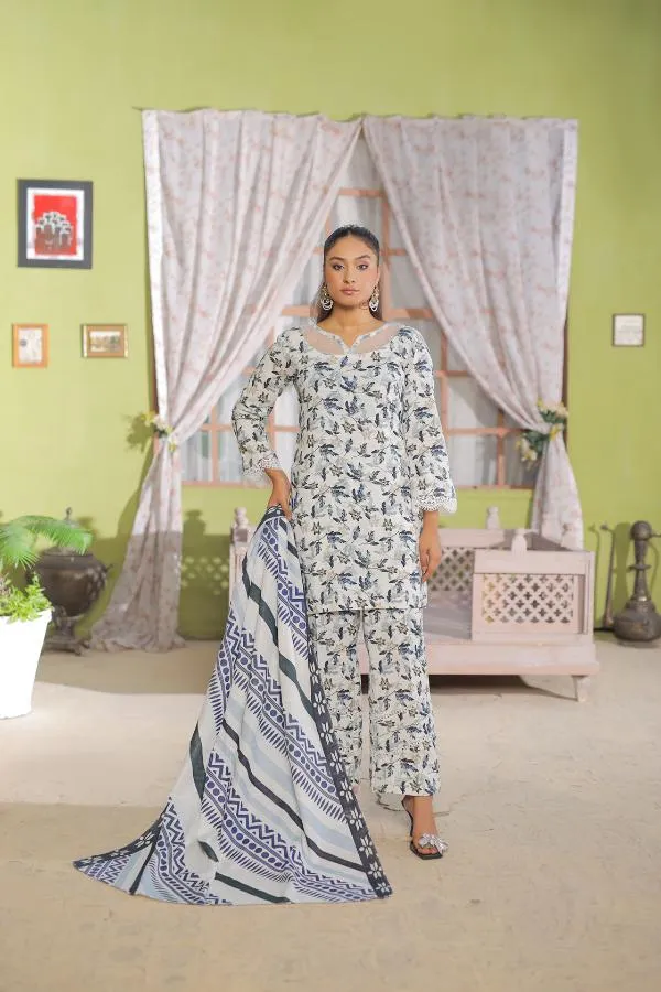 3 Piece Khaddar Print Collection RJ-06