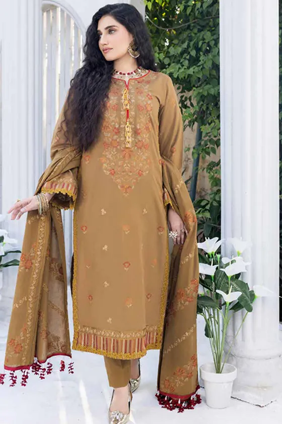 3 Piece Khaddar Embroidered RJ-02