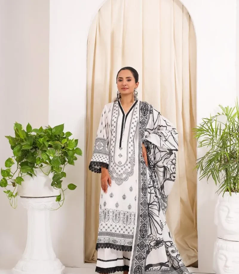 Premium 3 Piece Print Edition (Bana Dora Lawn) RJ-06