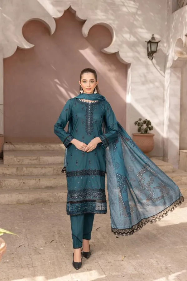 Premium Lawn Embroidered Festive Collection RJ-09